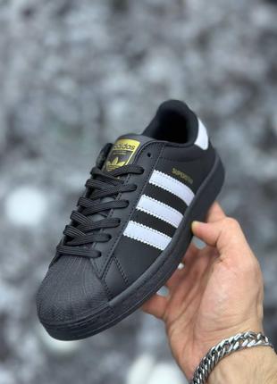 Adidas Superstar повністю чорні 36