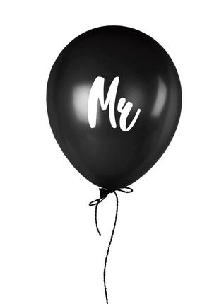 Кулька надувна "Mr", Чорний, Black, англійська