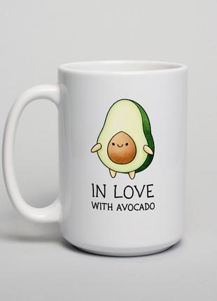 Чашка "In love with avocado", англійська
