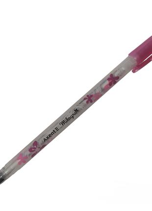 Ручка кулькова синя 0,5 мм, Axent Milagro Pink