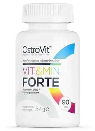 Вітаміни та мінерали OstroVit Vit & Min Forte 90 таблеток