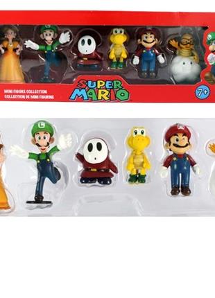 Super Mario Супер Марио игрушки супер марио набор 6 фигурок се...