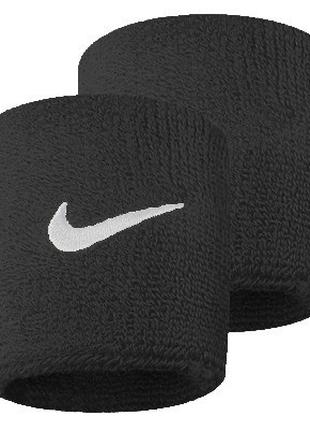 Напульсник Nike swoosh wristbands BLACK/WHITE OSFM N.NN.04.010...