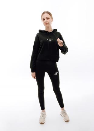 Жіноче Худі New Balance Essentials Reimagined Arch. Чорний M (...