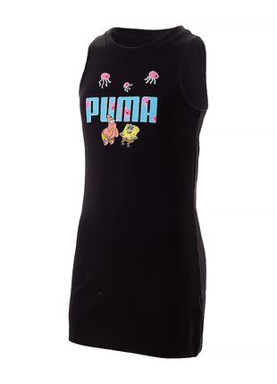 Детское Платье Puma x SPONGEBOB Tank Dress Черный 164 (7d67426...