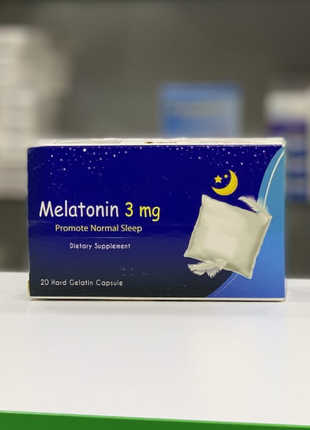 Melatonin Мелатонин 3 мг 20 табл Єгипет