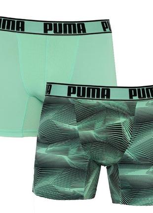 Трусы-боксеры Puma Active Boxer 2-pack S green/black 501010001...