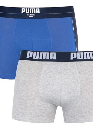 Трусы-боксеры Puma Statement Boxer 2-pack S blue/gray 50100600...
