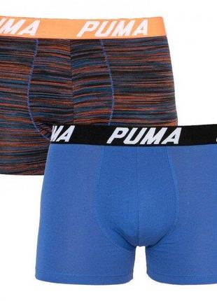 Трусы-боксеры Puma Bold Stripe Boxer 2-pack L blue/red 5010020...