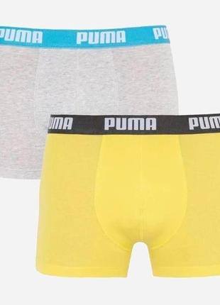 Трусы-боксеры Puma BASIC BOXER 2P серый, желтый Муж XL 5210150...