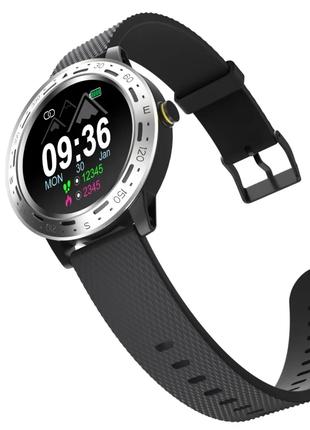 Смарт-часы Smart S18 (Black ремешок, Silver часы)-LVR