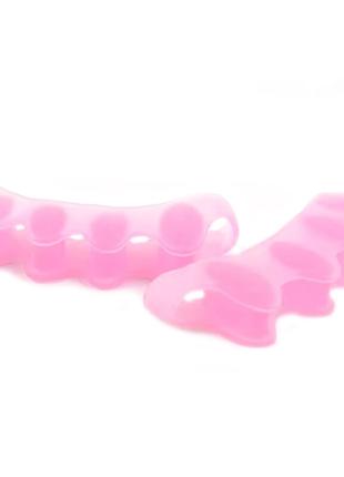 Корректор для пальцев ног силиконовый 2шт (Pink) | Разделитель...