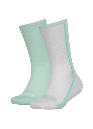 Носки Puma Girls' Mesh Socks 2-pack 35-38 light green/white 10...