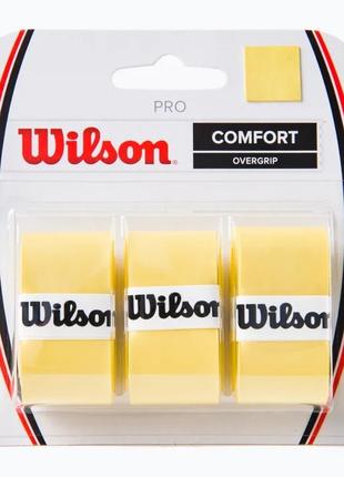 Обмотка Wilson pro overgrip yellow 3pack WRZ4014