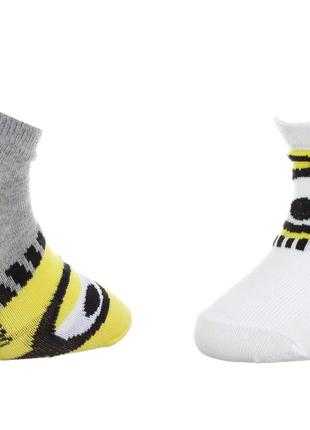 Носки Minions Socks 2-pack 27-30 gray/white 36775-1