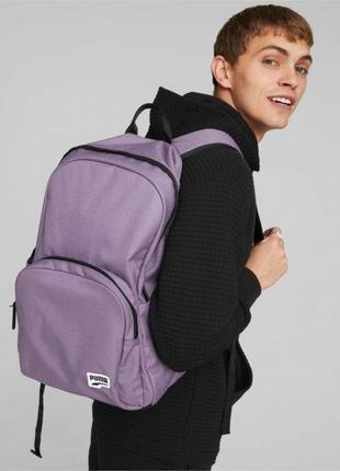 Рюкзак Puma Originals Futro Backpack Фіолетово-вугільний Уні 3...