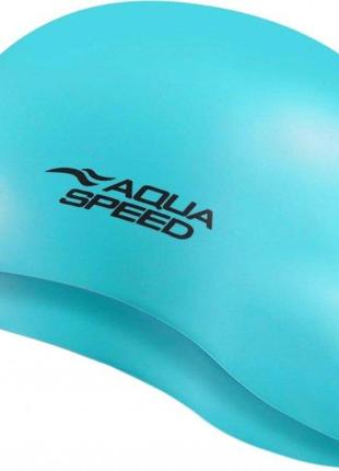 Шапка для плавания Aqua Speed MONO 6190 (111-02)голубой Уни OS...