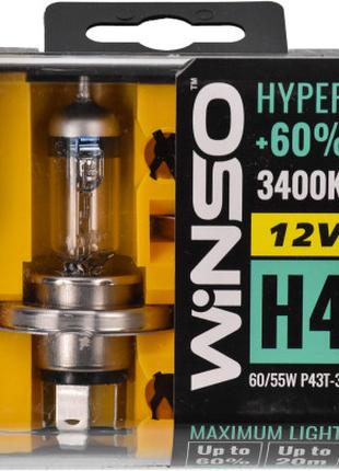 Автолампа WINSO H4 HYPER +60 60/55W (712430)