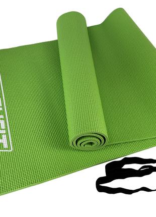 Коврик для йоги и фитнеса EasyFit ПВХ (PVC) Салатовый
