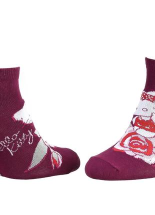 Носки Hello Kitty Hk Rose 1-pack 35-41 burgundy 13890712-5