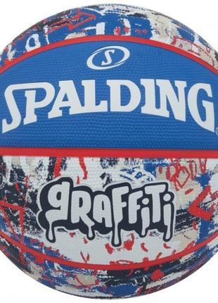 Мяч баскетбольный резиновый №7 SPALDING GRAFFITI Multicolor (8...