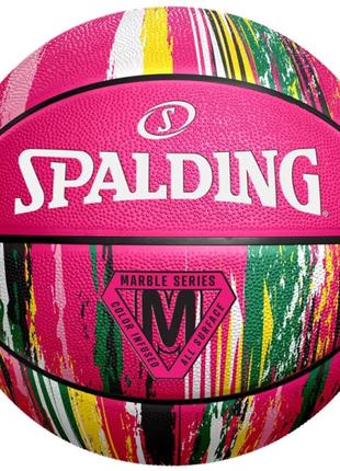 Мяч баскетбольный Spalding Marble Ball розовый Уни 7 84402Z