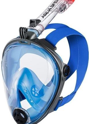 Полнолицевая маска Aqua Speed SPECTRA 2.0 7073 синий, черный М...