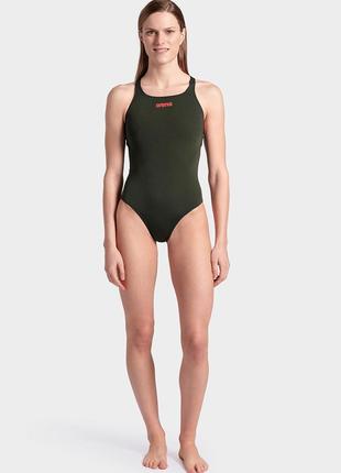 Купальник Arena TEAM SWIMSUIT SWIM PRO SOLID Темно-зеленый 38 ...