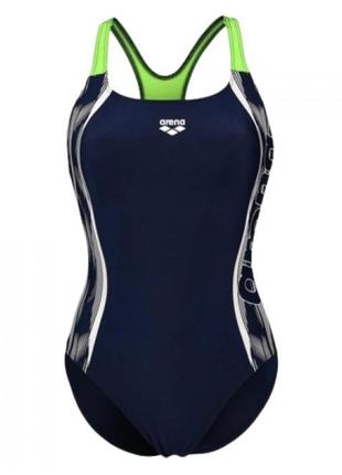 Женский Купальник Arena SWIM PRO BACK GRAPHIC Синий 36 (005532...