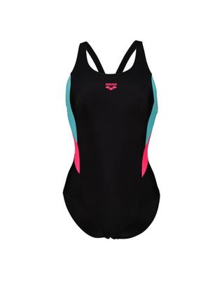 Купальник закритий для женщин Arena SWIMSUIT V BACK PANEL черн...