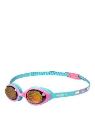 Очки для плавания Speedo ILLUSION 3D PRT JU голубой, розовый Д...