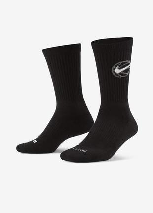 Носки Nike Everyday Crew Basketball Socks 3-pack 42-46 black D...