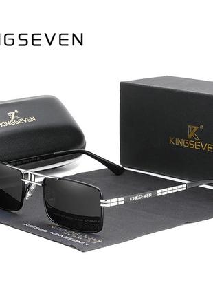 Мужские поляризационные солнцезащитные очки KINGSEVEN N760 Sil...