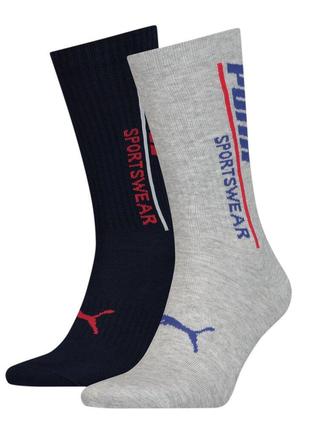 Носки Puma Men's Classic Socks 2-pack 39-42 blue/gray 10200300...