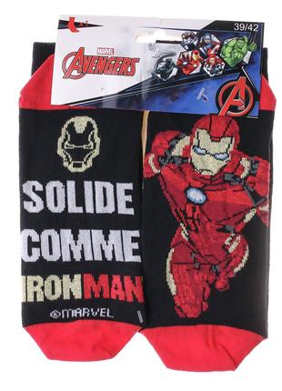 Носки Marvel Avengers Iron Man 1-pack 43-46 black 93154862-3