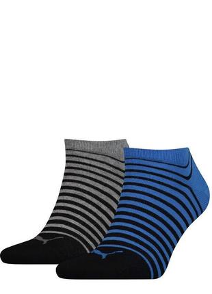 Шкарпетки Puma Unisex Sneaker 2-pack 35-38 black/gray/blue 101...