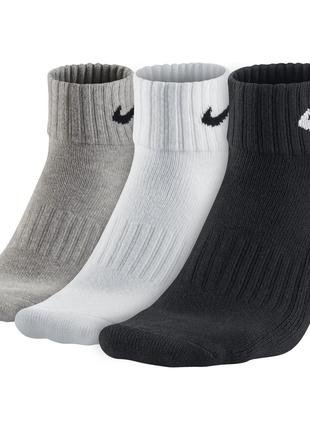 Носки Nike Value Cush Ankle 3-pack 38-42 black/gray/white SX49...