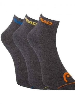 Шкарпетки Head SNEAKER 3PPK UNISEX темно-сірий 43-46 (76101000...