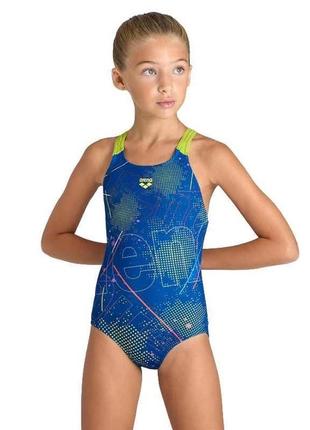 Детский Купальник Arena GALACTIC SWIMSUIT SWIM PRO BAC Голубой...