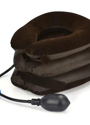 Подушка для вытяжения шейного отдела позвоночника надувная орт...