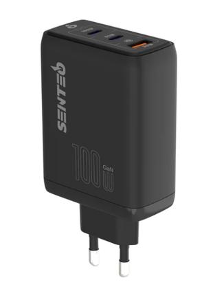 Сетевое зарядное устройство Senteo Z-11 PD 100W 2 Type-C + USB...