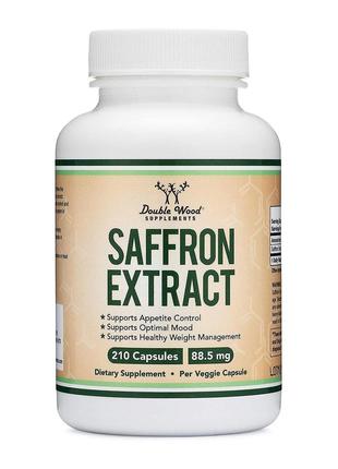 Екстракт шафрану Double Wood Saffron Extract 88.5 mg, 210 caps...