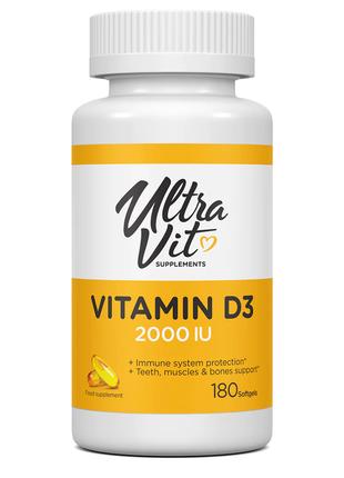 Vitamin D3 2000 IU - 180 softgels (До 10.24)