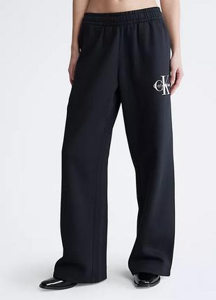 Очень толстые брюки флисовые прямые Размер S Calvin Klein Wide...