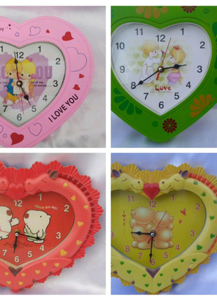 Дитячі настінні годинники Серце