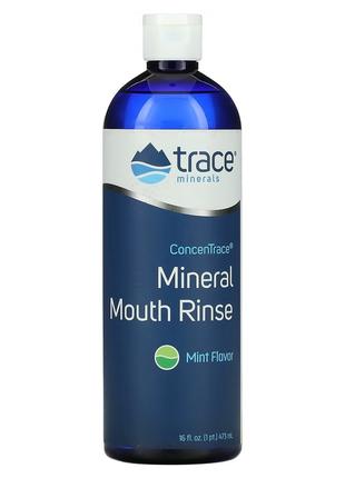 Мінеральний ополіскувач для рота, смак м'яти, ConcenTrace Mine...