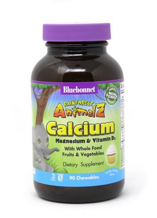 Витамины и минералы Bluebonnet Rainforest Animalz Calcium Magn...