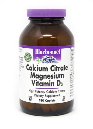 Витамины и минералы Bluebonnet Calcium Citrate Magnesium Vitam...