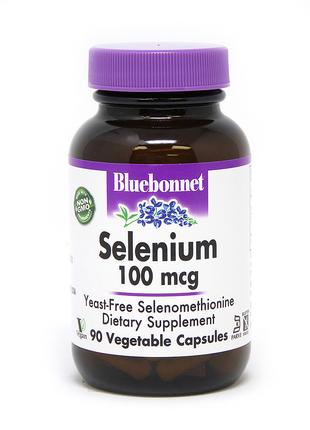 Витамины и минералы Bluebonnet Selenium 100 mcg, 90 вегакапсул