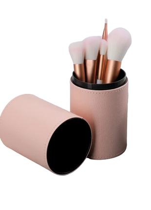 Набор кистей для макияжа Morandi, 12 штук в тубусе Розовый ( к...